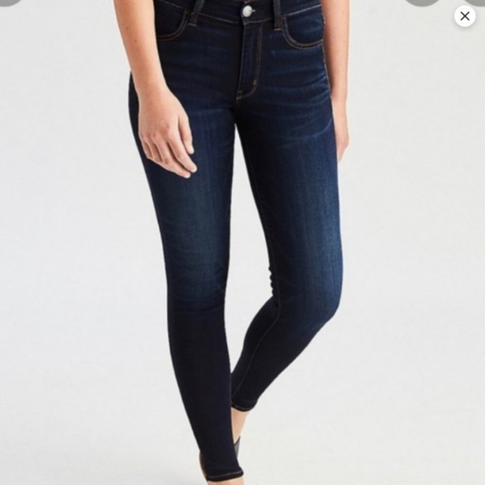 American Eagle Super Stretch Dark Wash Jegging Jeans Size 2 #2220